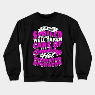 Heavy Equipment Operator Certified Excavator Operator Crewneck Sweatshirt